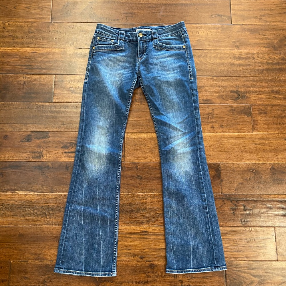 Anoname low rise waist straight leg jeans, size 29